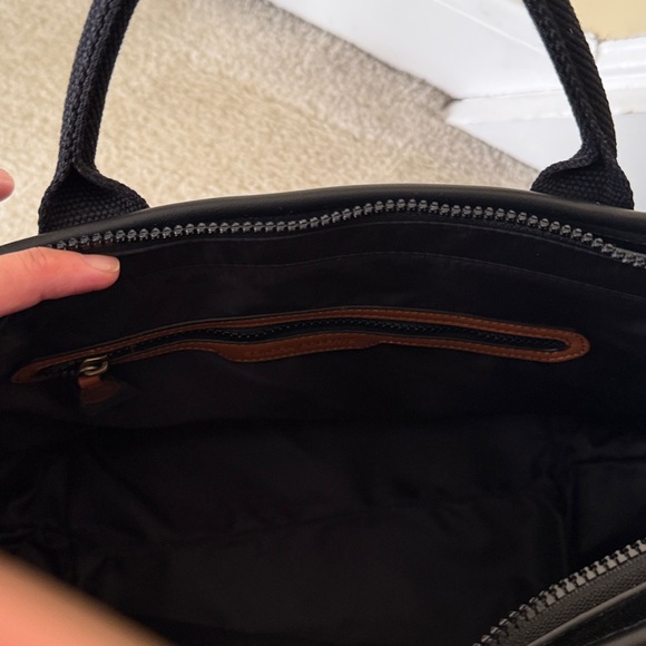 Sondra Roberts Coated Canvas Squared Tote - Picture 4 of 5